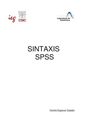 Sintaxis en SPSS