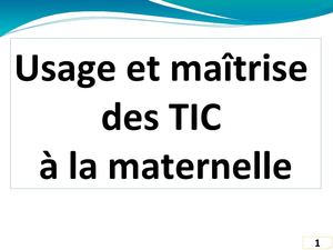 Stage maternelle 2012