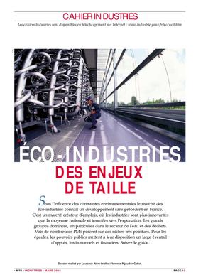 ÉCO-INDUSTRIES - DES ENJEUX DE TAILLE
