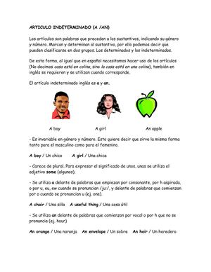 ARTICULO INDETERMINADO