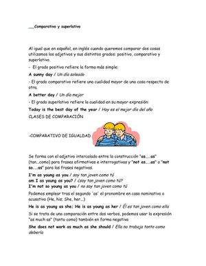 Comparativo y superlativo