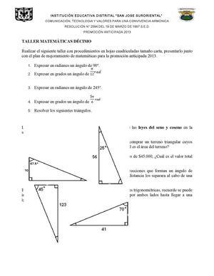 Talleres Promocion Anticipada 2013