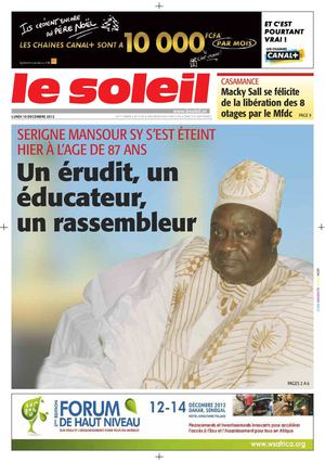 Edition du 10 Décembre 2012