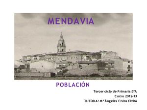 MENDAVIA: Distribución de la población