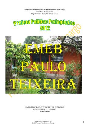 Projeto Político Pedagógico