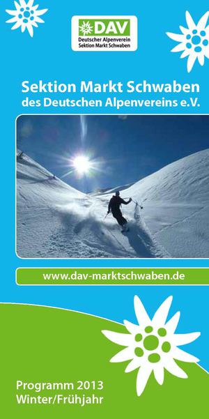 DAV Markt Schwaben Winterprogramm 2012/13
