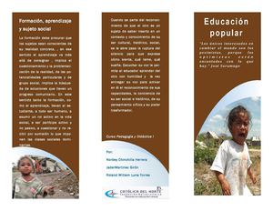 Folleto virtual educación popular