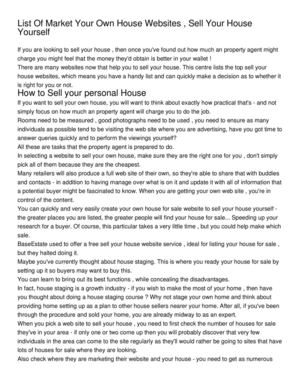 List Of Market Your Own House Websites , Sell Your House Yourself