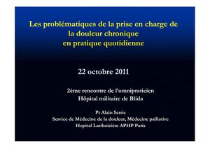 prise en charge de la douleur