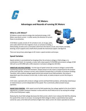 The Advantages and Hazards of DC Motors