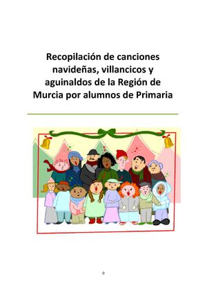 Libro de cánticos navideños de la Región de Murcia