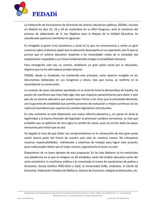 Conclusiones XXVI Congreso de FEDADi