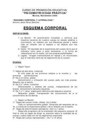 ESQUEMA CORPORAL