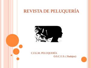 REVISTA DE PELUQUERÍA