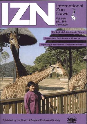 International Zoo News Volume 55 No.4 June 2008