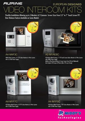 Aurine Video Intercom Kits