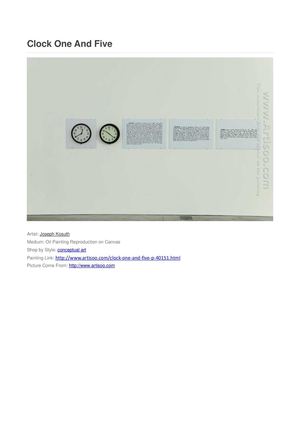 Clock One And Five - artisoo -