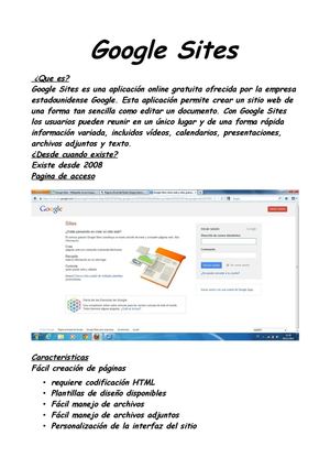 Trabajo Google Sites