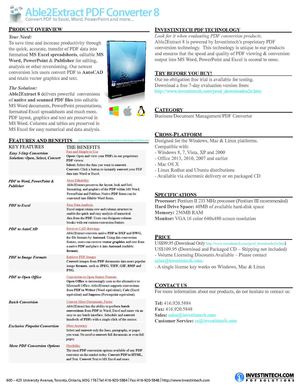 Able2Extract PDF Converter 8