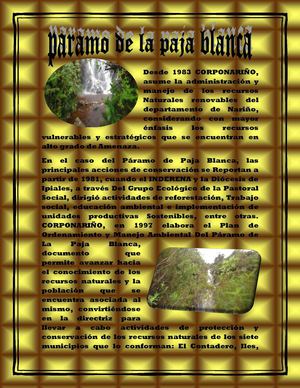 EL PARAMO DE LA PAJA BLANCA