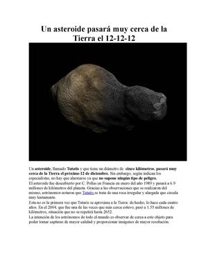 un asteroide pasara cerca de la tierra