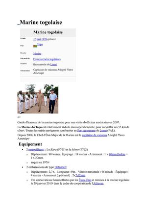 Marine togolaise