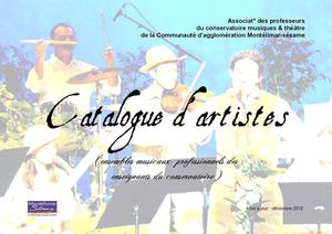 catalogue des groupes d'artistes des professeurs du Conservatoire