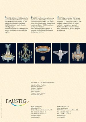 Каталог светильников компании Мистраль (Faustig (Германия)) 1