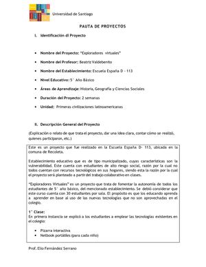 Proyecto de Innovación Tic´s