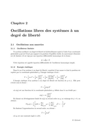 un degré de liberté