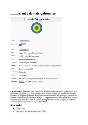 Armée de l'air GABON