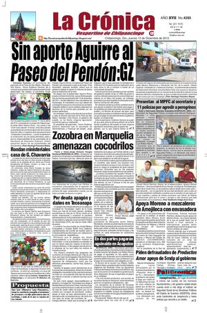 La Crónica 13 de diciembre del 2012