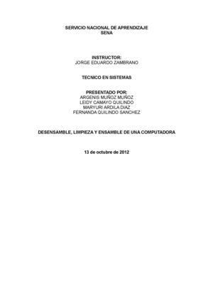 Informe de ensamble