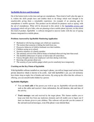 Spybubble download trial