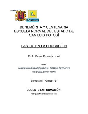 Funciones básicas SO