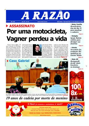 Jornal A Razão Santa Maria - 14122012