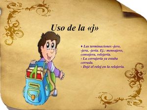 Uso de la «j»