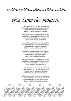 La laine des moutons