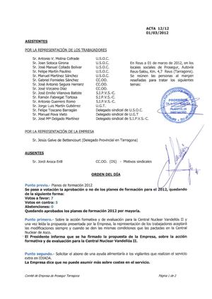 Acta 12-12 Comite 01-03-2012