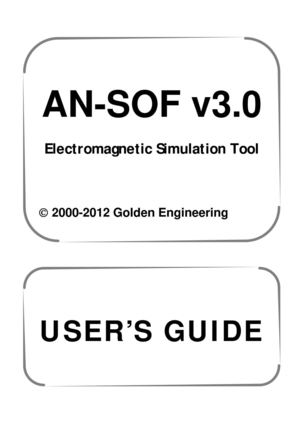 AN-SOF v3.0 Antenna Modeling and Design Software