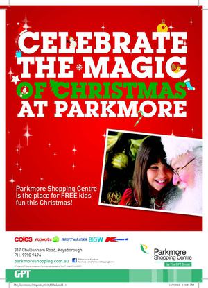 Parkmore Shopping Centre Christmas Gift Guide 2012