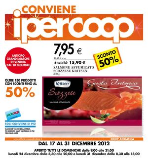 OFFERTE IPERCOOP SAN DONA' - TAVOLA DELLE FESTE - 17/12 - 31/12
