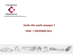 Communication de la Fondation du Patrimoine