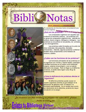 BiblioNotas-Diciembre, 2012