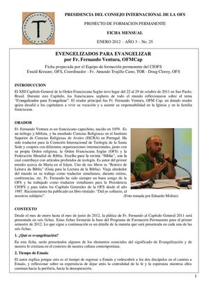 Fichas de Formación Permanente CIOFS 2012