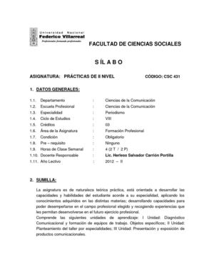 SILABO - PRACTICA II NIVEL