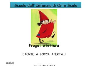 Progetto lettura scuola Infanzia