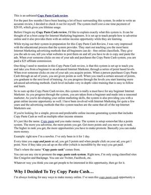 copy paste cash