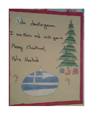 TARJETA NAVIDEÑA PARA GRECIA