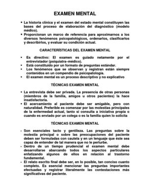 EXAMEN MENTAL